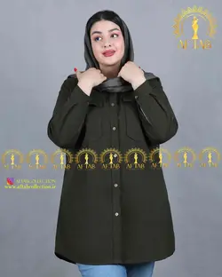 مانتو لنین اسپرت یقه مردانه سایزبزرگ 3707