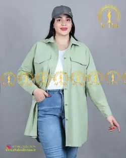 مانتو لنین اسپرت یقه مردانه سایزبزرگ 3707