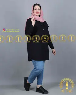 مانتو لنین اسپرت یقه مردانه سایزبزرگ 3707