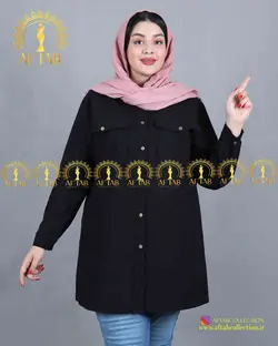 مانتو لنین اسپرت یقه مردانه سایزبزرگ 3707