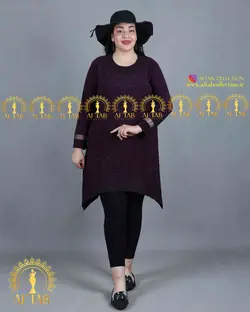 تونیک مجلسی پایین هشتی سایزبزرگ 3732