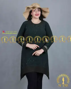 تونیک مجلسی پایین هشتی سایزبزرگ 3732