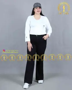 شلوار جین دمپا گشاد Livis سایزبزرگ 3361