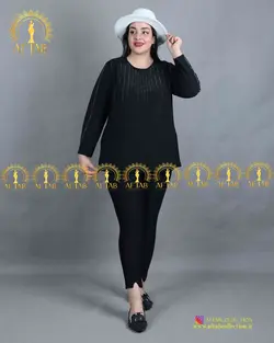 بلوز جلو نگین خرجکار لمه مجلسی سایز بزرگ3809