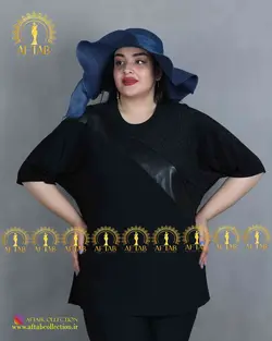 بلوز خرجکار چرم مجلسی سایز بزرگ 3810