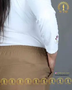 شلوار بگ لنین نچرال سایز بزرگ3831