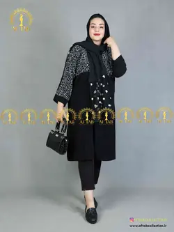 مانتو کریشه تینا سایز بزرگ 3844