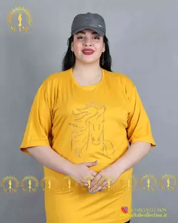تیشرت نگین اسب سایز بزرگ3791