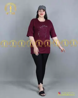 تیشرت نگین اسب سایز بزرگ3791