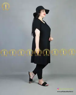 پیراهن راحتی بلند سایز بزرگ3871