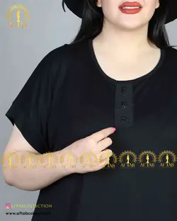 پیراهن راحتی بلند سایز بزرگ3871