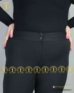 شلوار کرپ گاباردین قد 90 سایز بزرگ 3556