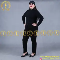 شلوار کرپ گاباردین قد 100 سایز بزرگ3557