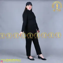 شلوار کرپ گاباردین قد 100 سایز بزرگ3557