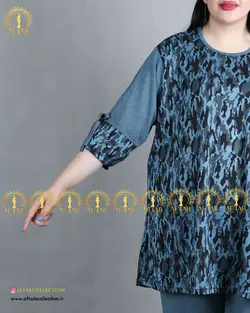 ست راحتی آستین پاپیونی سایز بزرگ3784