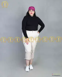 شلوار کتان کارگو برمودا سایز بزرگ 3923