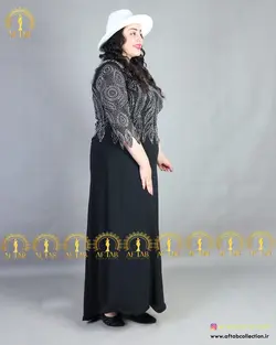 پیراهن سنگدوزی مجلسی سایز بزرگ3954
