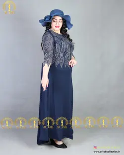 پیراهن سنگدوزی مجلسی سایز بزرگ3954