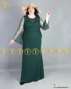 پیراهن مرواریدی مجلسی سایز بزرگ3952