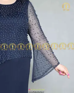 پیراهن مرواریدی مجلسی سایز بزرگ3952