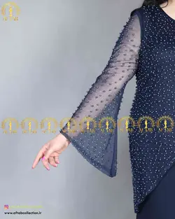 پیراهن مرواریدی مجلسی سایز بزرگ3952