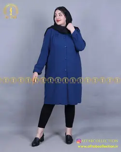 مانتو اسکودا چین دار اداری سایز بزرگ ۳۹۶۰