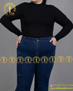 جین بوت کات پشت کش سایز بزرگ 4006