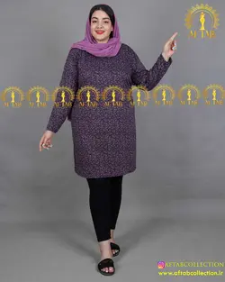 تونیک بلند راحتی سایز بزرگ 3992