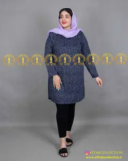 تونیک بلند راحتی سایز بزرگ 3992