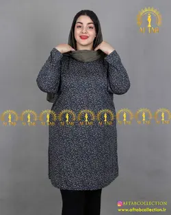 تونیک بلند راحتی سایز بزرگ 3992