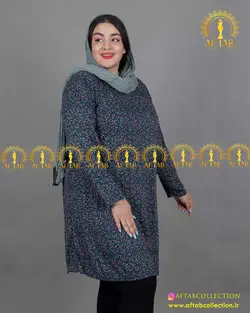 تونیک بلند راحتی سایز بزرگ 3992