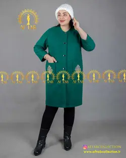 پالتو موهر جیب گلدوزی سایز بزرگ 4021