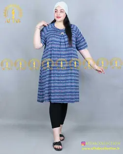تونیک جلو چین بلند سایز بزرگ 4045