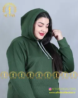 ست هودی شلوار کلاه دار سایزبزرگ 4136