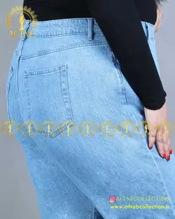 شلوار نیم بگ گلدوزی سایزبزرگ 4123