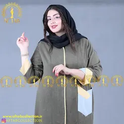 مانتو آستین هشتی تابستانه سایزبزرگ