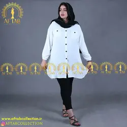 مانتو پیراهنی کوتاه اسپرت سایزبزرگ