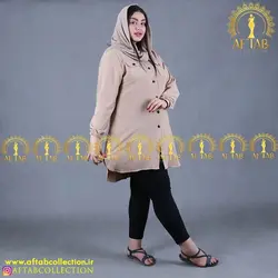 مانتو پیراهنی کوتاه اسپرت سایزبزرگ