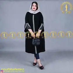 مانتو کریشه مجلسی آستین کلوش سایزبزرگ