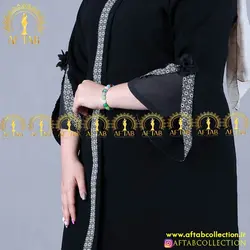 مانتو کریشه مجلسی آستین کلوش سایزبزرگ