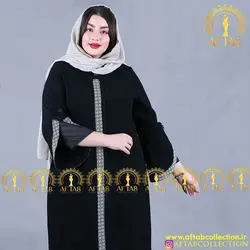 مانتو کریشه مجلسی آستین کلوش سایزبزرگ