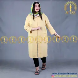 مانتو پلیسه دوزی چاکدار تابستانه سایزبزرگ