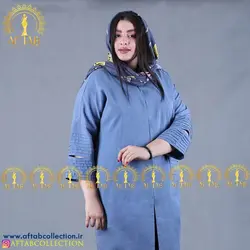 مانتو پلیسه دوزی چاکدار تابستانه سایزبزرگ