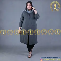 مانتو پلیسه دوزی چاکدار تابستانه سایزبزرگ