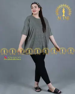 تونیک راحتی فول سایز ویسکوز سایز بزرگ