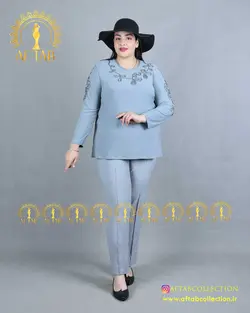 شومیز نوار دوزی سایزبزرگ 4217