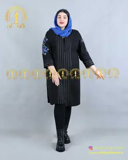مانتو سوییت خرجکار گلدوزی سایزبزرگ 4210