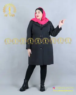 پالتو پرادا خرجکار چهارخونه سایزبزرگ 4212