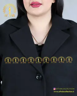 پالتو فوتر یقه انگلیسی سایزبزرگ 4198