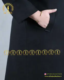 پالتو فوتر یقه انگلیسی سایزبزرگ 4198